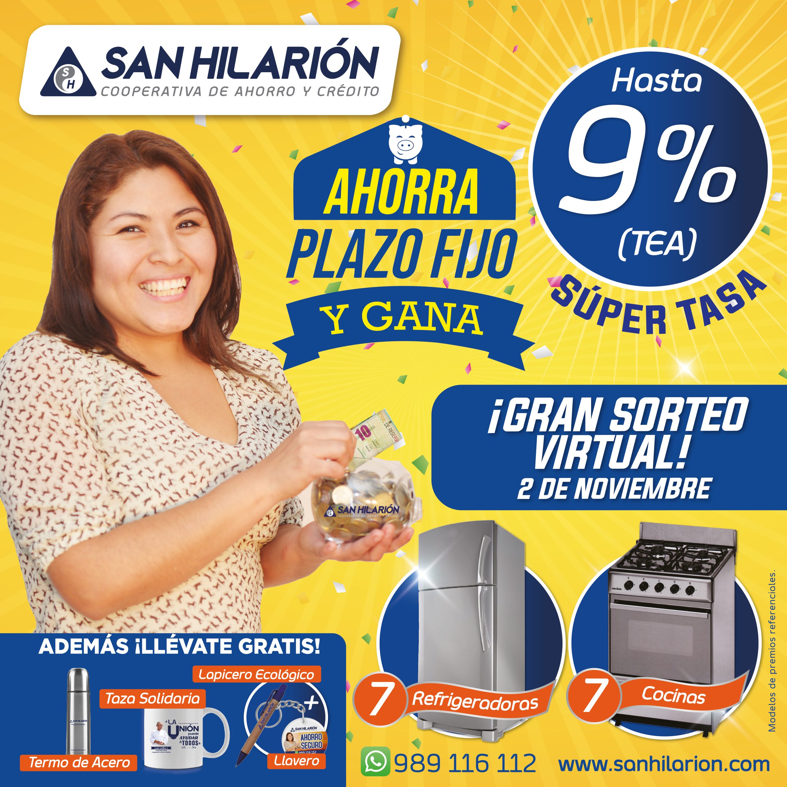 Aprovecha nuestra campaña: Ahorra a Plazo Fijo y Gana hasta 9% (TEA)