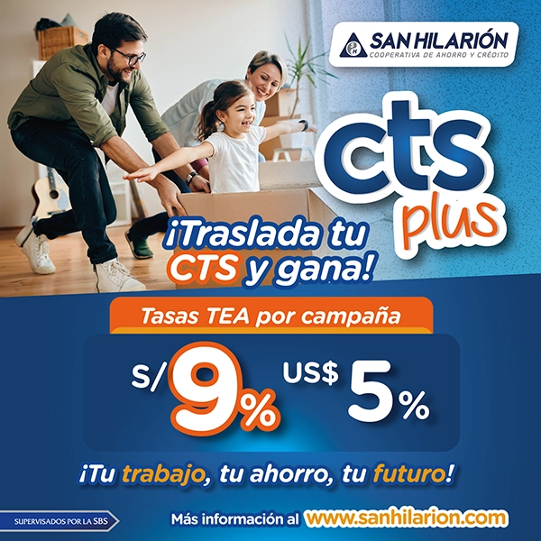 Campaña CTS Plus: 9% (TEA) para trabajadores