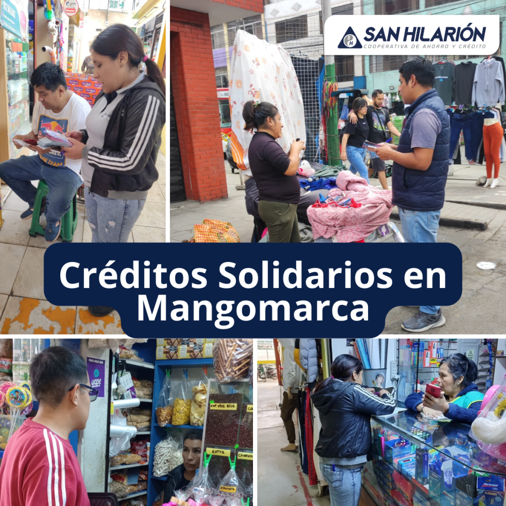 Créditos solidarios para comerciantes de Mangomarca y Campoy